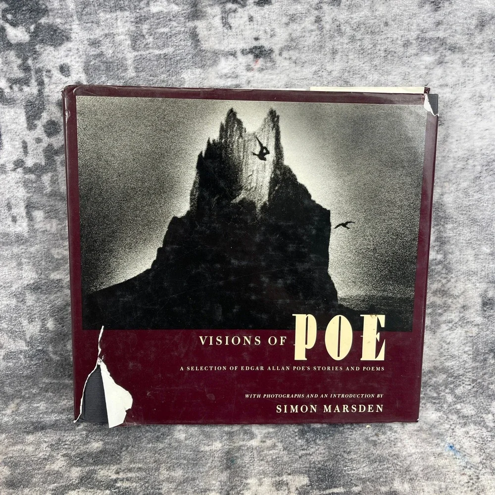 Vtg Visions of Poe Simon Marsden‎ Edgar Allan Gothic Photo Hardcover Book